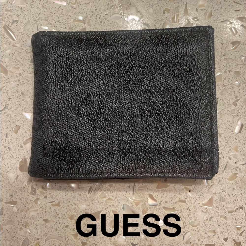 GUESS Black Textured Wallet